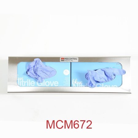 MIDCENTRAL MEDICAL Double Glove Box, horizontal MCM672